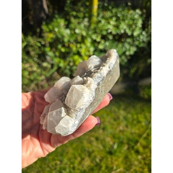 White Apophyllite Raw Crystal Cluster - Picture 5 of 8